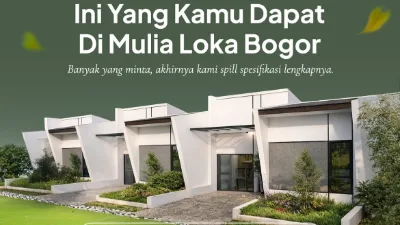 Mulialoka, Rumah Subsidi terbaik di Cibungbulang - Bogor barat, Lokasi strategis, desain modern, tanpa DP